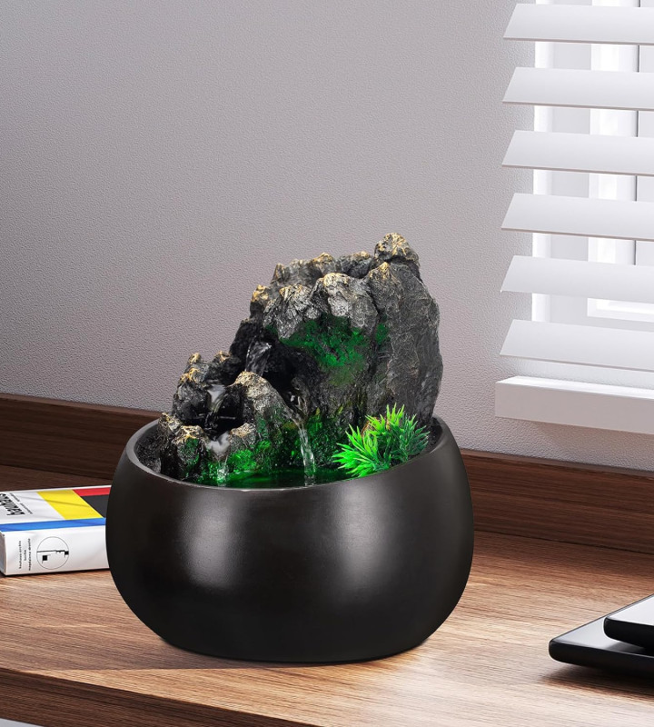 Serene Oasis Tabletop Fountain for Zen Meditation and Indoor Relaxation
