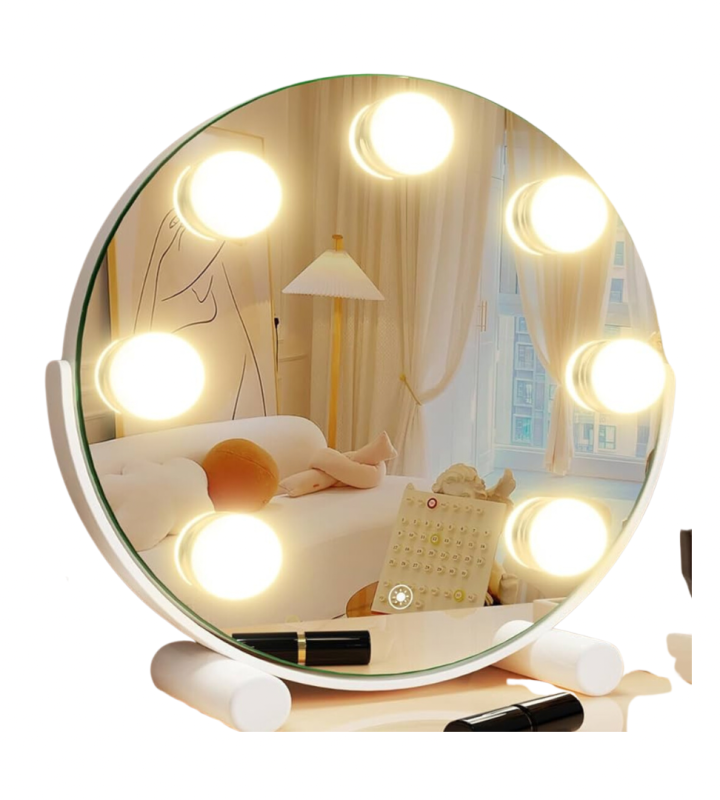 Large Lighted Makeup Mirror with Smart Touch Control